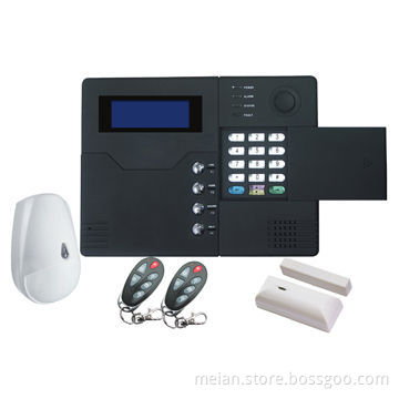GSM Home Alarm Kit with LCD Display, Voice Prompt Indication, 40 Defense Zones